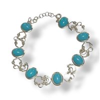Pulsera Mandile 1922 Mujer Pietre e perle in Plata Pasta di turchese 2MBRT3